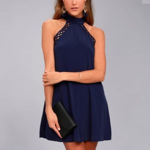 Lulu's Any Sway, Shape, Or Form  Lace Halter Dress